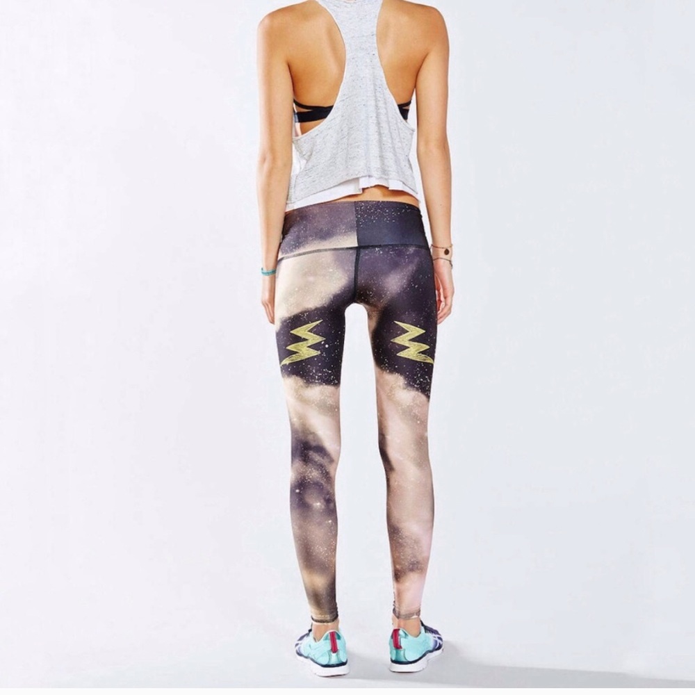 Teeki Electric Night Lightning Bolt Leggings Yoga
